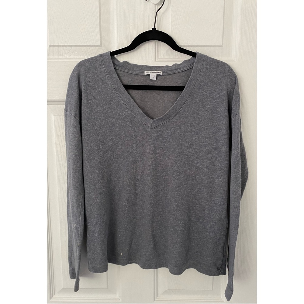 James Perse V Neck Sweatshirt